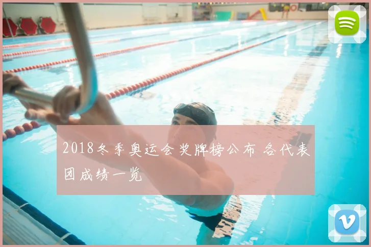 2018冬季奥运会奖牌榜公布 各代表团成绩一览