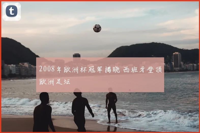 2008年欧洲杯冠军揭晓 西班牙登顶欧洲足坛
